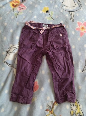 Pantalon Verbaudet fleurs 24 mois