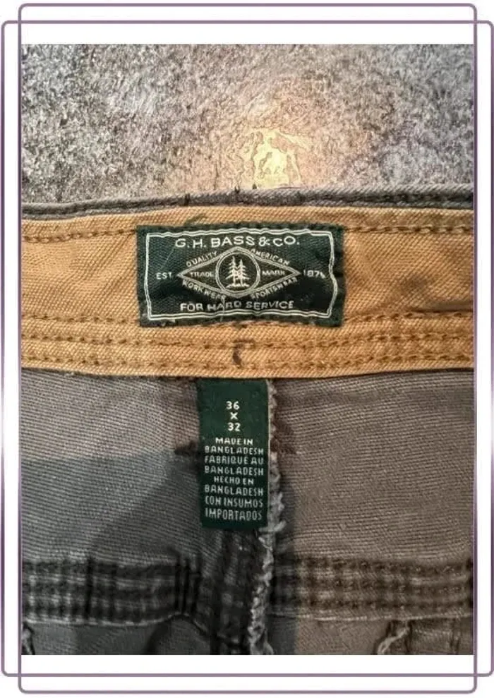 Short jean gris homme BASS&CO 36x32 Pantaloncini carpentiere uomo Zimmermannsshorts Herren - photo numéro 3