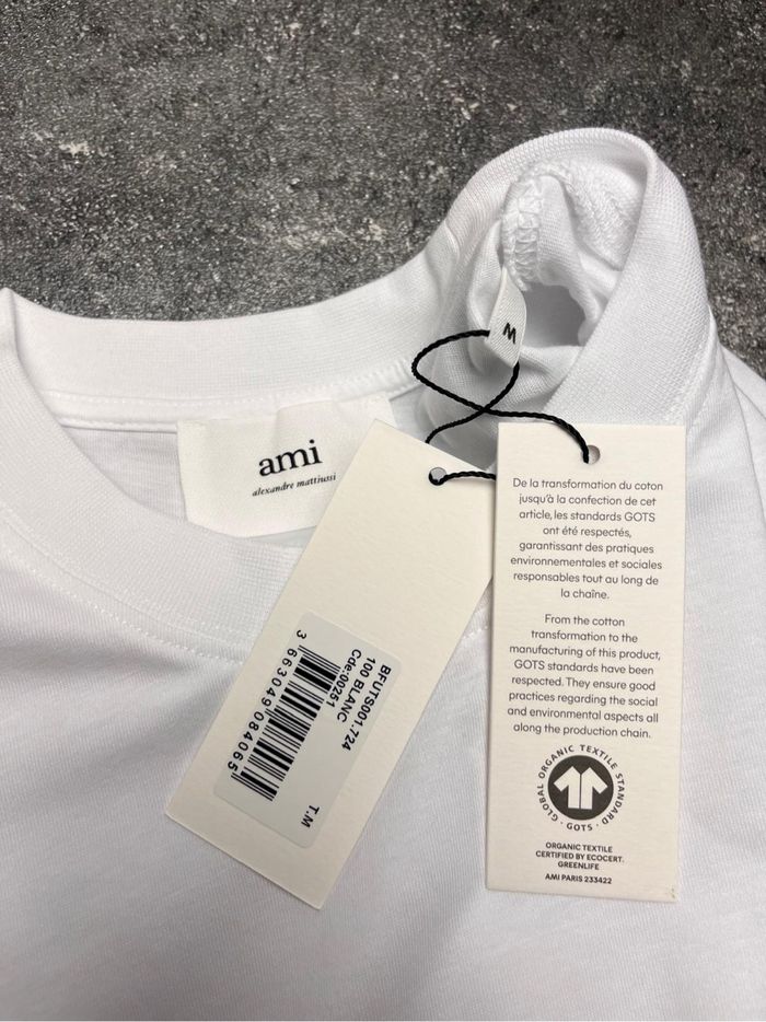T-shirt blanc Ami de cœur en coton. - photo numéro 5