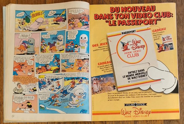 Ancien journal de mickey avec poster géant Les Aristochats 1982 N°1584 vintage - photo numéro 7
