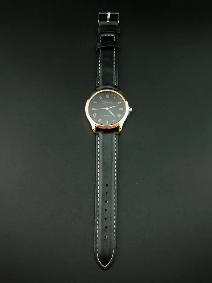 Montre dark gold, élégance, classique men - photo numéro 3