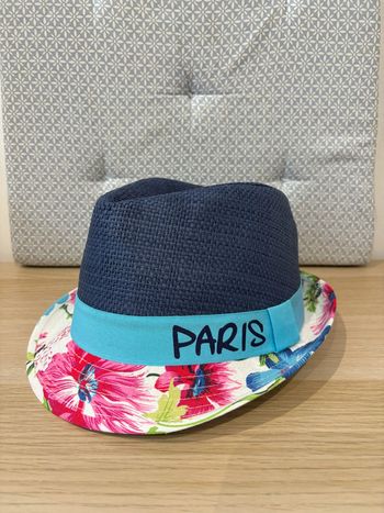 Chapeau Type Panama / Borsalino Bleu "Paris"