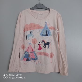 T-shirt rose indiens 6ans