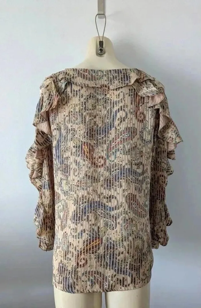 Blouse à volants - Maje - taille 1 (36) - photo numéro 3