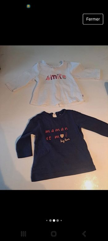 Lots de vêtements bébé filles