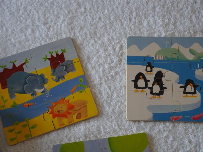 Puzzle Duoanimo en bois (3 puzzles) Djeco pour enfants (3 ans +) - photo numéro 4