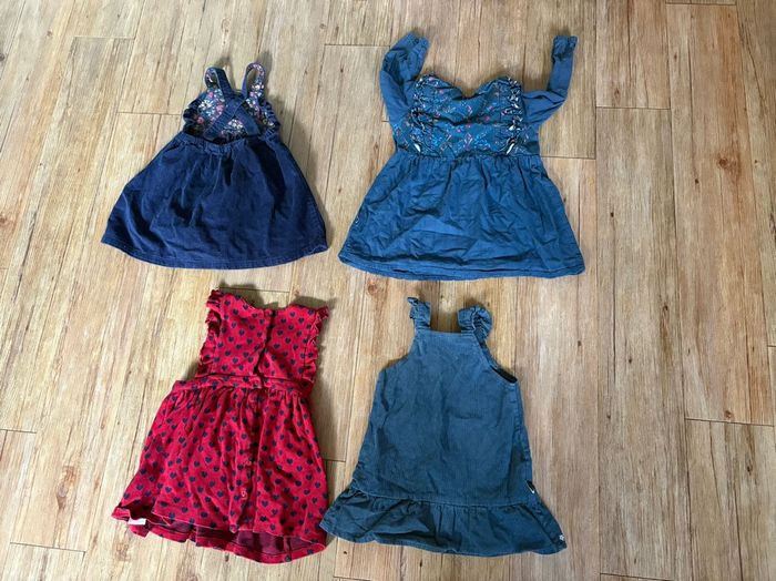 Lot 4 robes 92 cm petit béguin / dpam - photo numéro 2
