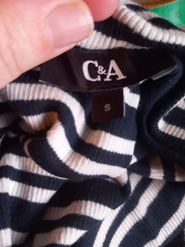 Jupe longue à rayures taille S C&A - photo numéro 2