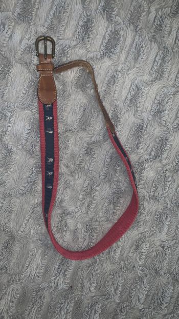 Ceinture enfant bleu marine et rouge