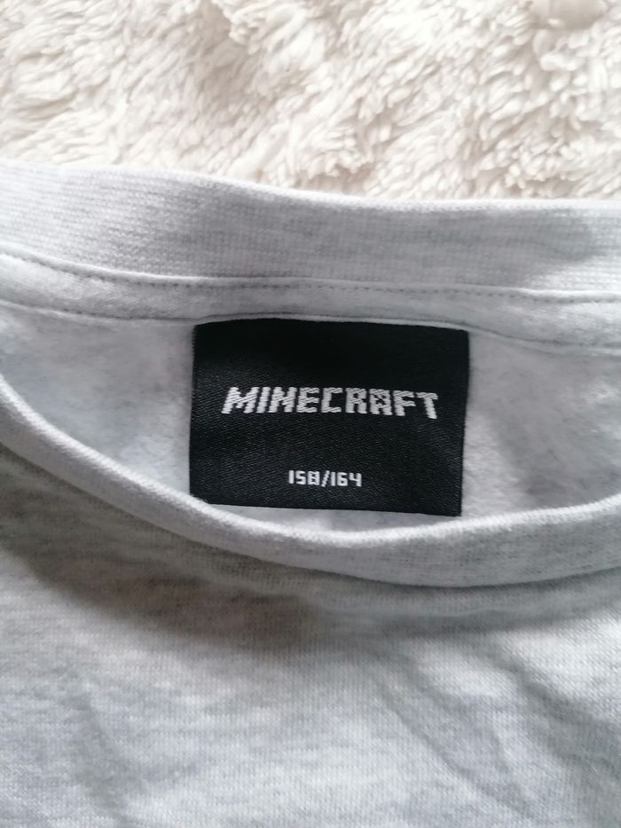 Pull sweat-shirt Minecraft 💚🩶  garçon 14 ans - photo numéro 3