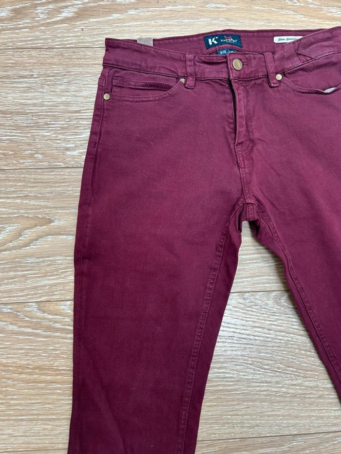 Jean kaporal bordeaux - slim standard - taille 38 - - photo numéro 2