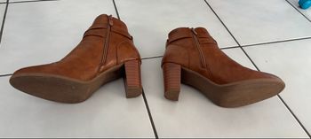 Botte à talon camel