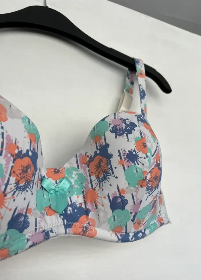 🔹 Ensemble lingerie fleuri pastel – Charlott’ 90D 🔹 - photo numéro 3
