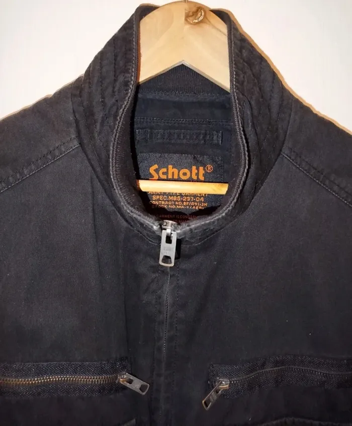 Veste homme mi-saison Schott T. L - photo numéro 2