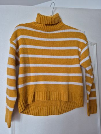 Pull col roulé moutarde 14 ans