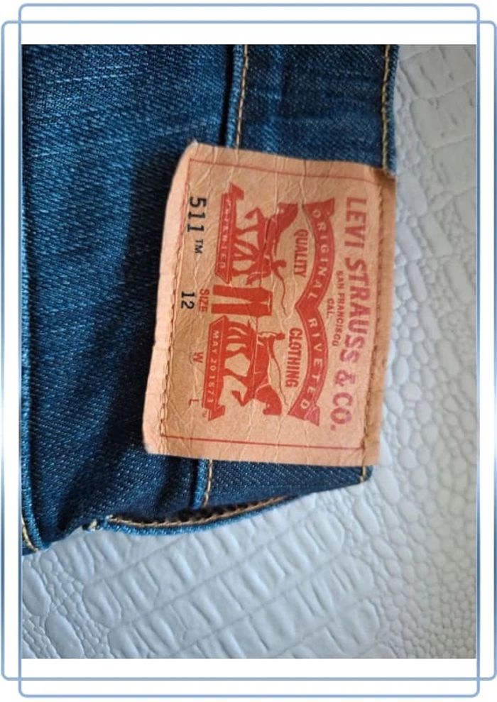 Jeans levis bleu 511 enfant taille 12ans - photo numéro 9