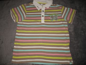 POLO MC RAYÉ MULTICOLORE GARÇON "ORCHESTRA" - 10 ans - n°03