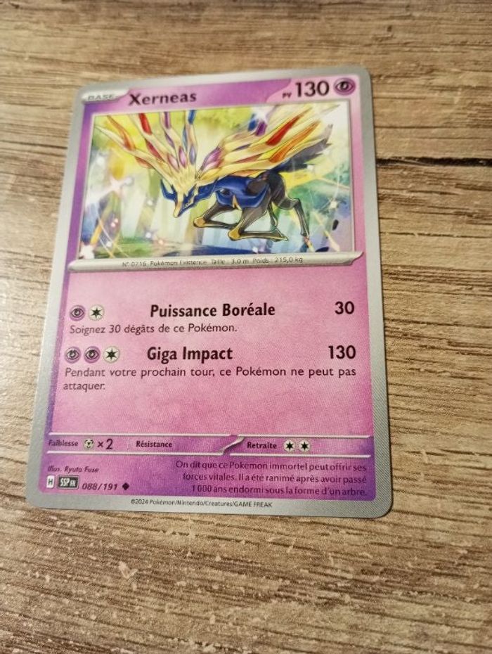 Carte pokémon "Xerneas"