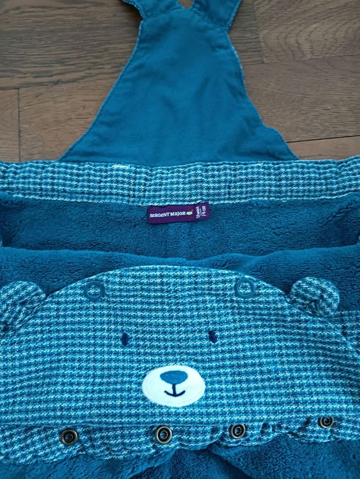 Salopette très chaude doublé sergent major 9 mois et tee short Tape à l'oeil - photo numéro 3