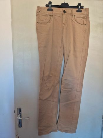 Pantalon camel cache-cache 38