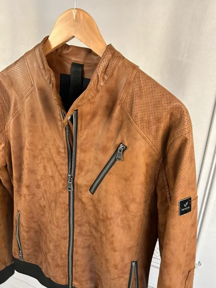 Veste Biker Kaporal Camel M neuve - photo numéro 2