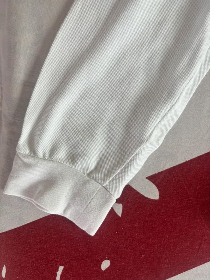 Polo manches longues Lacoste, taille S. Crocodile, bleu, blanc rouge - photo numéro 14