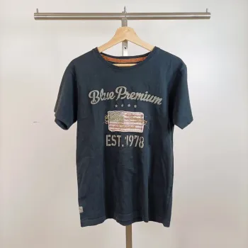 Tshirt noir imprimé USA Harry Landers Taille M homme A872