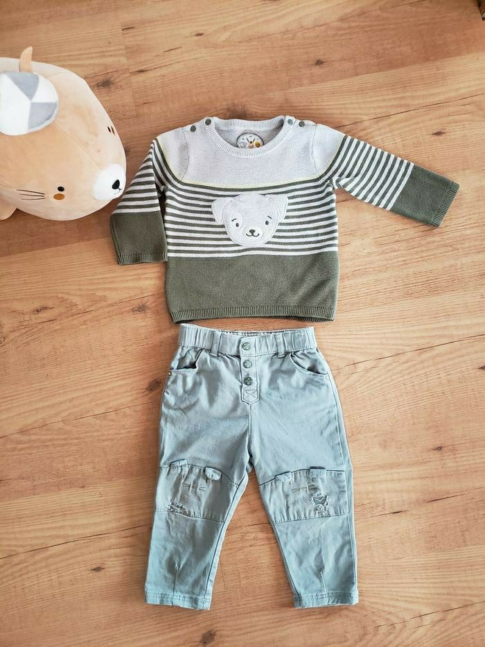 Ensemble kaki Sergent Major 18 mois