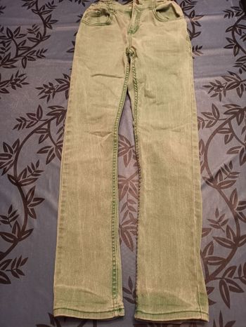 Jean's vert slim 12 ans