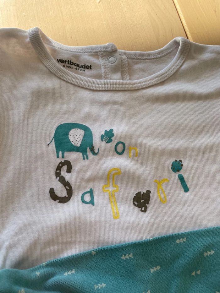 Lot de 3 pyjamas 6mois verbaudet - photo numéro 4