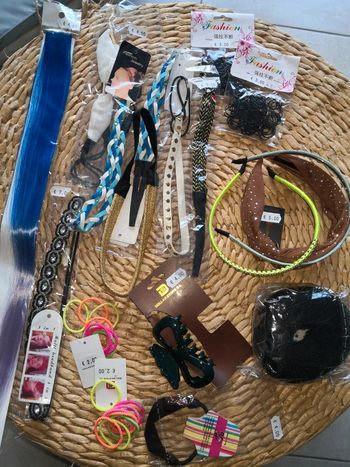 Gros lot pour les cheveux neuf bandeaux élastiques pinces