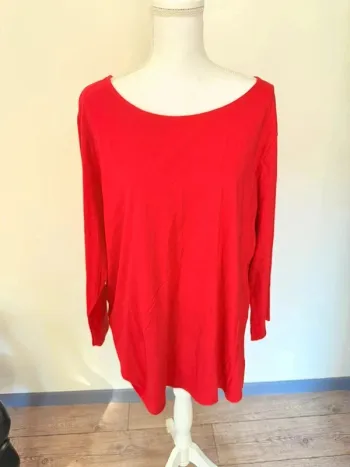 Tee shirt manches longues 3Xl rouge neuf