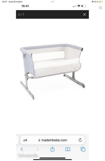 Cododo Chicco Next2me gris