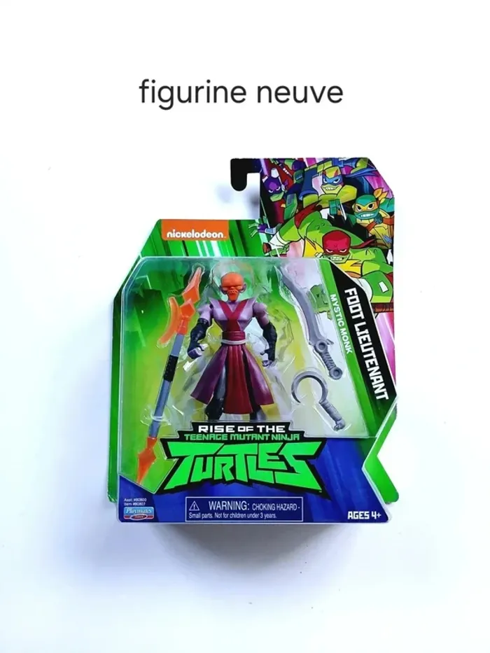 Figurine Foot Lieutenant Mystic Monk Rise of the Teenage Mutant Ninja Turtles TMNT
