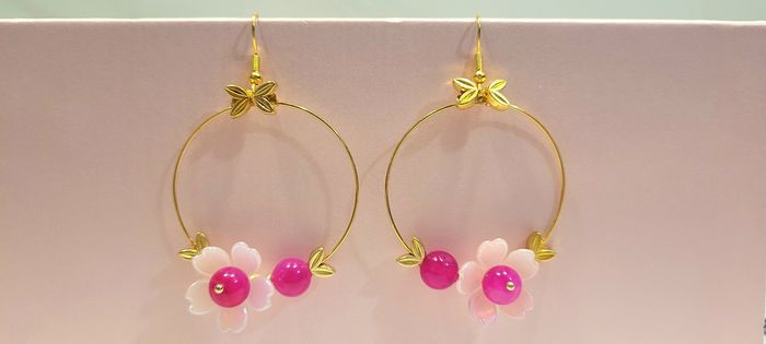 Boucles d'oreilles artisanales neuves - photo numéro 5