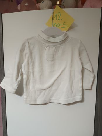 Col roulé blanc 12 mois 