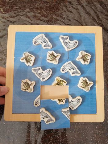 Puzzle tortue et dauphin