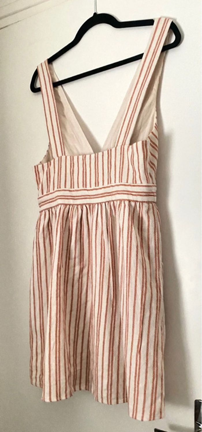 Mini Robe Zara  Imprimée Rayures Taille S - photo numéro 6