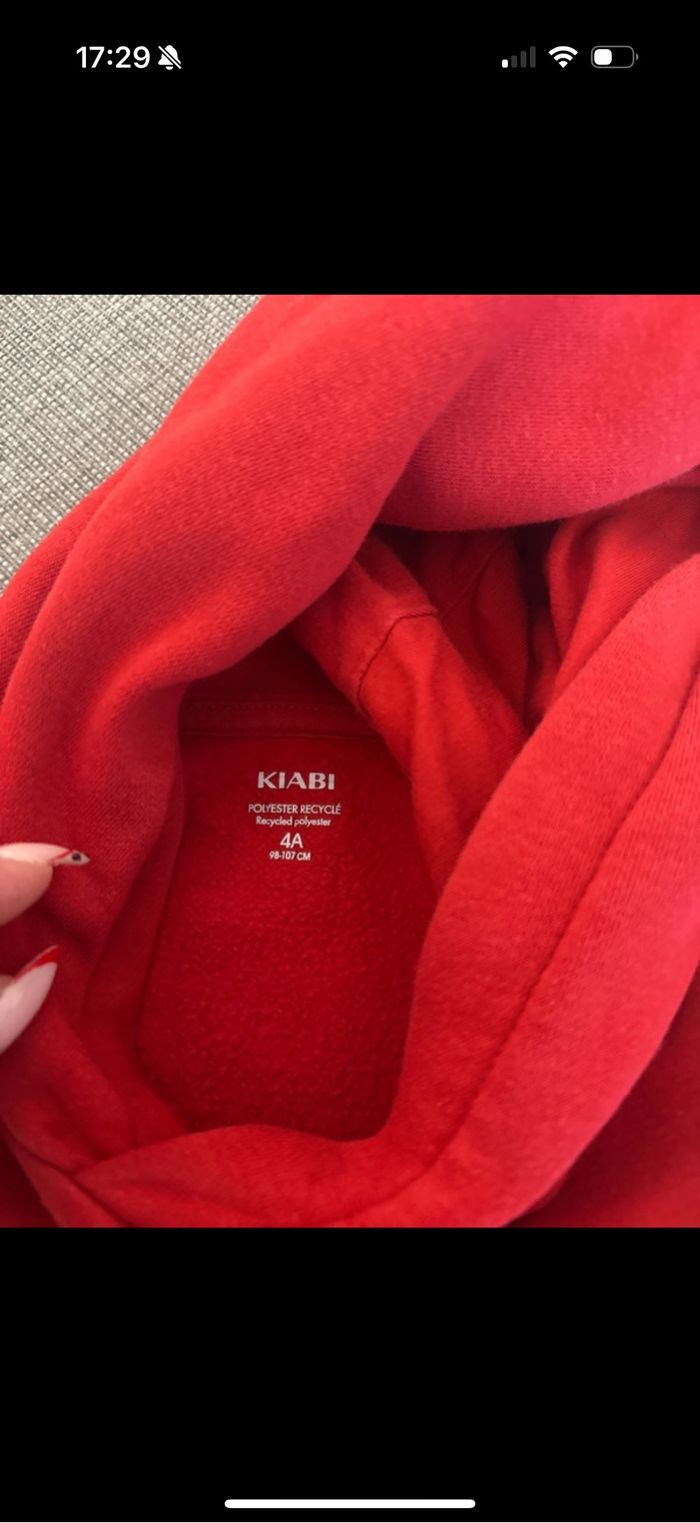 Sweat a capuche garçon kiabi 4 ans - photo numéro 3