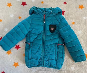 Doudoune à capuche Geonorway Expédition Bleu Canard Taille 3 ans