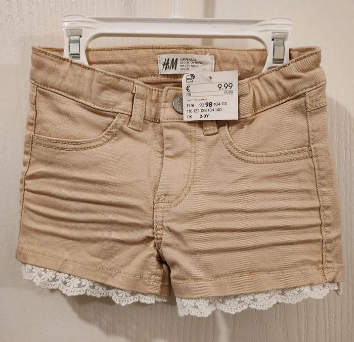 Short en jean avec dentelles H&M
