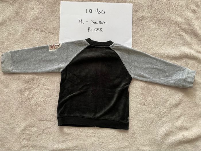 Lot de 4 gilets / pulls zippés chauds - 18 mois - Du pareil au même & autre - TBE - photo numéro 16