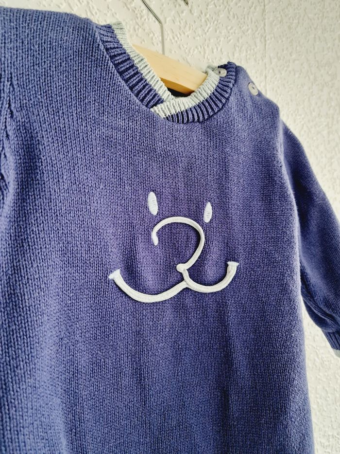 Noukie's - Pull en tricot, manches longues, col V (12 mois) - photo numéro 3
