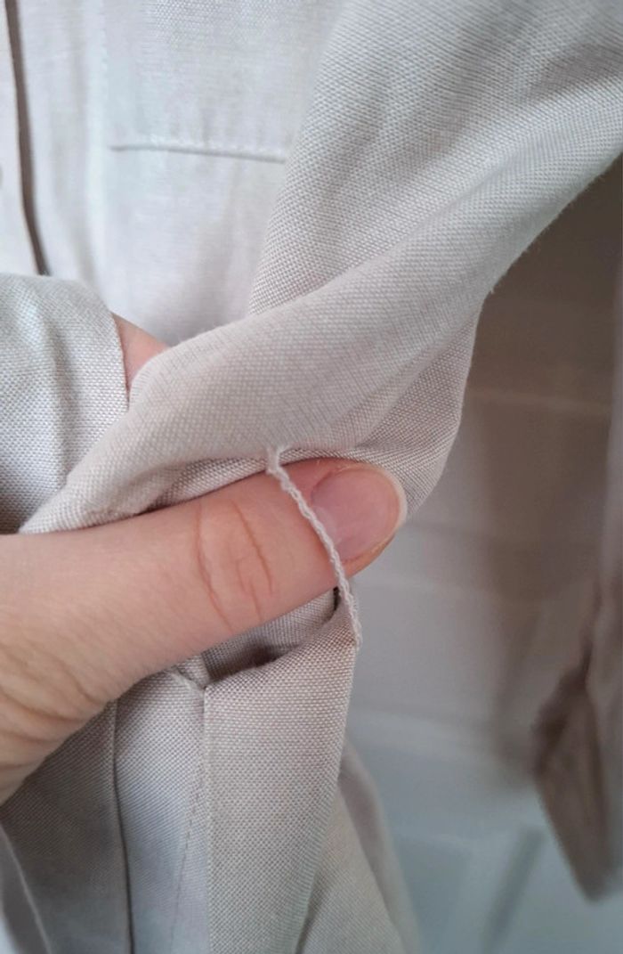 Robe chemise stradivarius taille M Couleur beige. - photo numéro 8