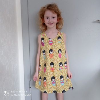 Robe réversible à motifs