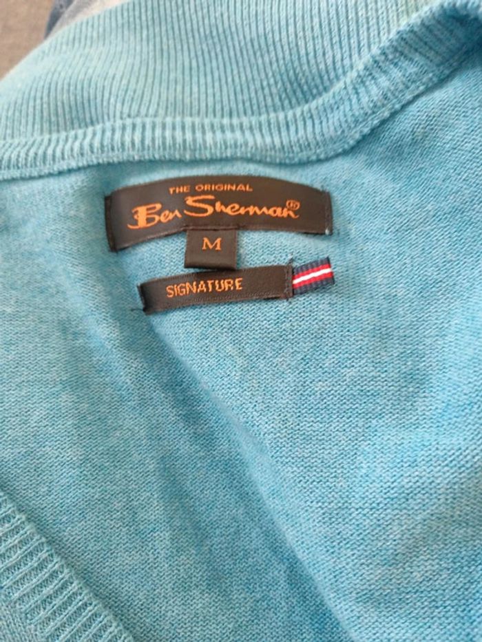 C54 pull bleu Ben Sherman M - photo numéro 3