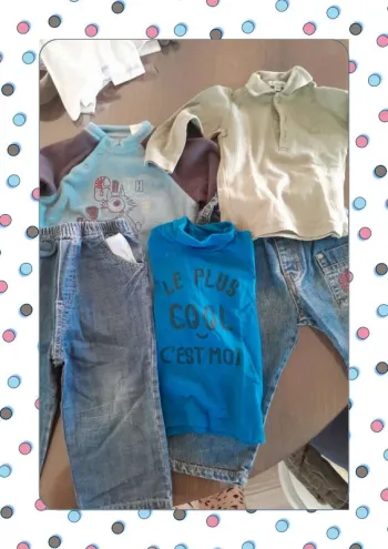 Lot 18 mois pantalon tshirt pull