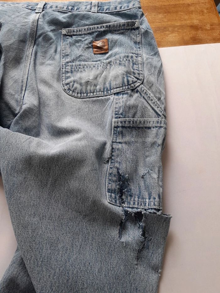 Jean loose original Carhartt avec trous 36×34 - photo numéro 10