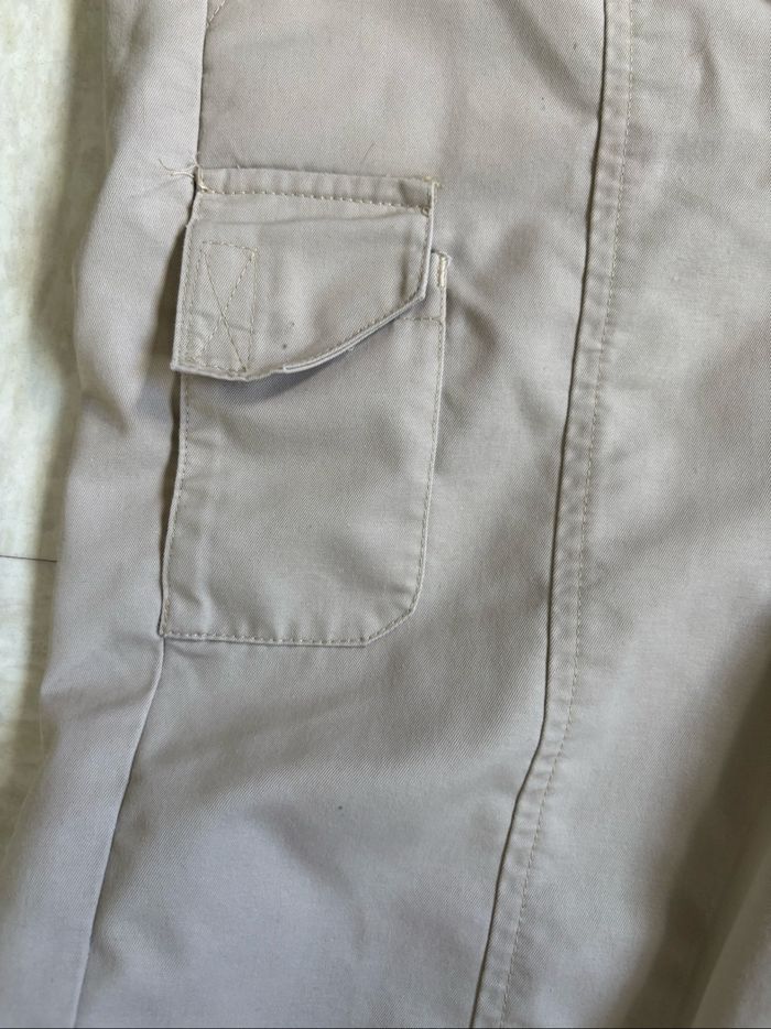 Pantalon cargo vintage pas chère beige Molinel workwear - S - photo numéro 7