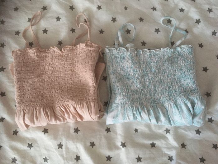 Lot de 2 hauts d’été  rose et bleu taille 10 ans - photo numéro 3